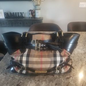 Burberry House Check Bridle Satchel